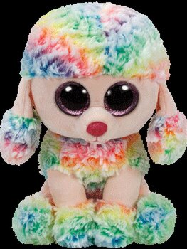 Pliš BBoos RAINBOW - multicolor pudlica XL