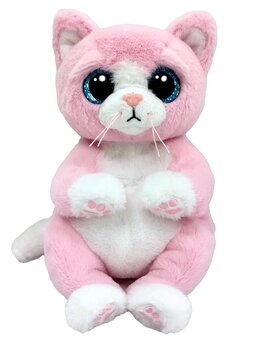 Pliš Bellies LILLIBELLE - roza mačka, 15 cm