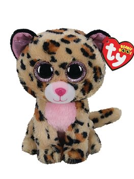 Pliš BBoos LIVVIE - smeđi/roza leopard, med