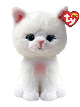 Pliš Boos AMELIA - bijela mačka, 15 cm
