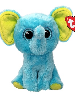 Pliš Boos TRUNKLES - plavi slon, 15 cm